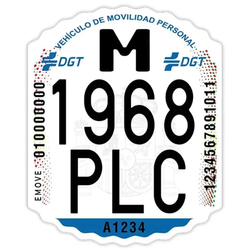 Matrícula para patinete eléctrico DGT homologado
