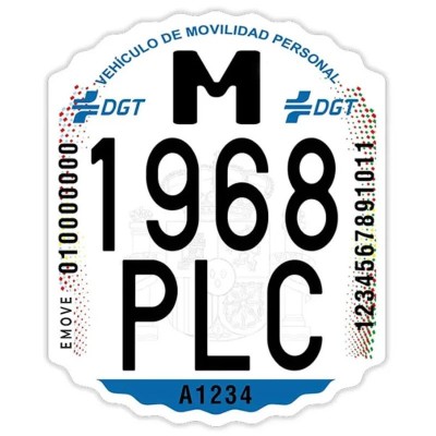 Matrícula para patinete eléctrico DGT homologado