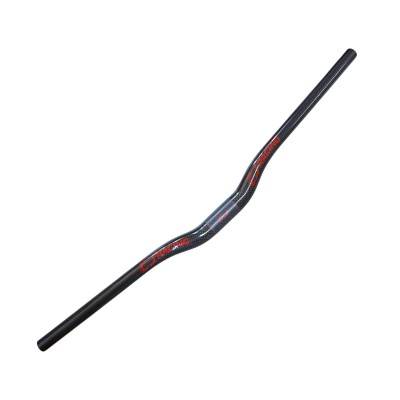 Manillar de Bici MTB Fibra de Carbono Color Rojo