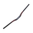Manillar de Bici MTB Fibra de Carbono Color Rojo