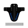 Guardabarros Universal Fibra Carbono Azul