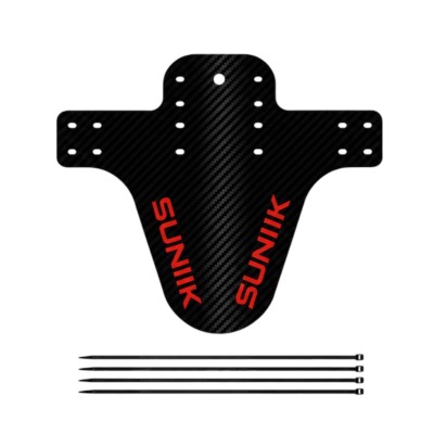 Guardabarros Universal Fibra Carbono Rojo