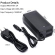 Cargador 48V (Salida 54,6V) 2A 3Pin GX16 [Estándar]