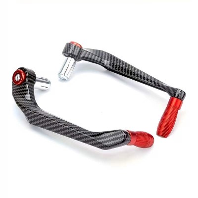 PEGS Protector Cubre Maneta Carbono Rojo ( Izquierda Derecha )