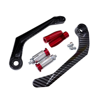 PEGS Protector Cubre Maneta Carbono Rojo ( Izquierda Derecha )