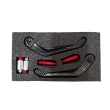 PEGS Protector Cubre Maneta Carbono Rojo ( Izquierda Derecha )