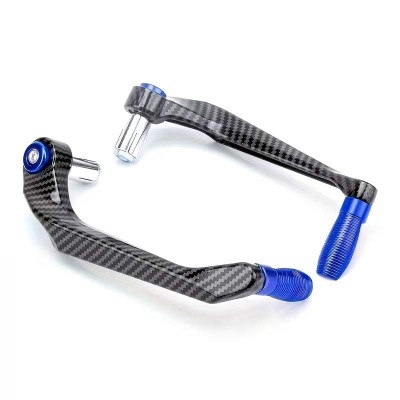 PEGS Protector Cubre Maneta Carbono Azul ( Izquierda Derecha )