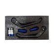 PEGS Protector Cubre Maneta Carbono Azul ( Izquierda Derecha )