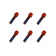 Tornillos Para La Potencia Manillar Rojo (Pack 6 unidades)