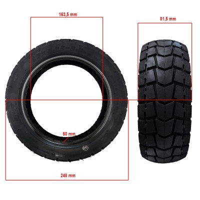 Rueda cubierta semi-todoterreno 102,75-6,5 Tubeless [Aoxin]