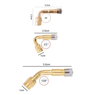 Válvula tubeless 45º