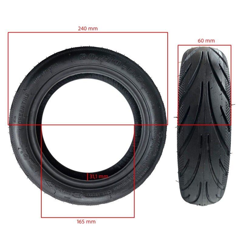 Neumático 60/70-6,5 Tubeless para Ninebot E2 Pro [Yuanxing]