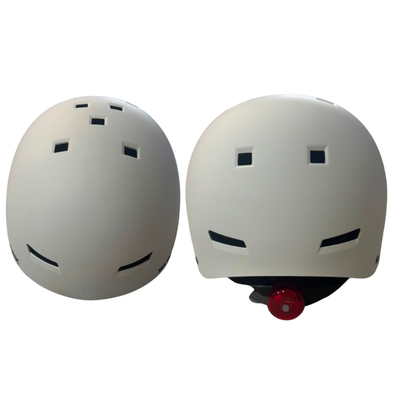 Casco con luz trasera - Blanco [Talla L]