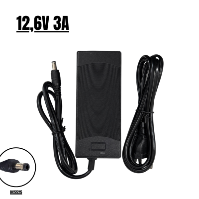 Cargador 12,6V 3A para bateria externa - Estandar