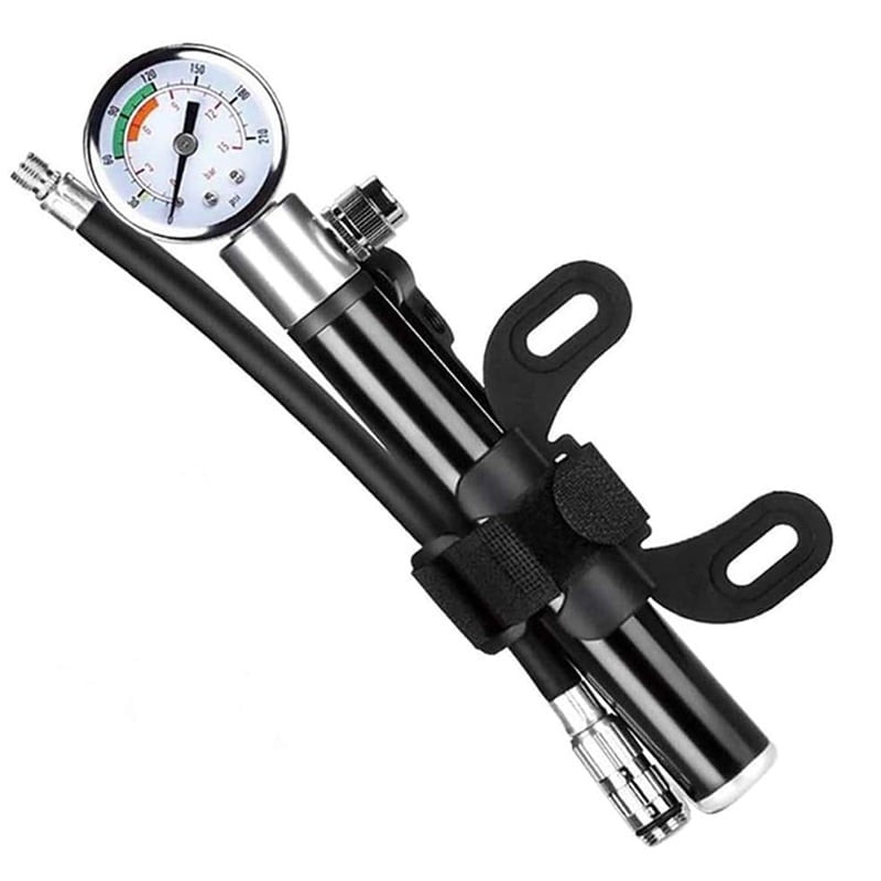 Inflador manual con barómetro