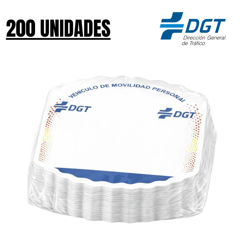 Matriculas DGT - 200 Uds [Fabricante MDS]
