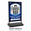 Display exterior doble cara para matrículas DGT - Posters incluidos (90x60cm)