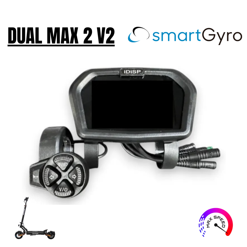 Display con botonera para SmartGyro Dual Max 2 V2 - Deslimitable 4 fases ( Solo Version Año 2025 Con Placa de Homologacion Con e