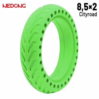 Rueda maciza 8,52 Agujereada VERDE Para Xiaomi [Nedong]