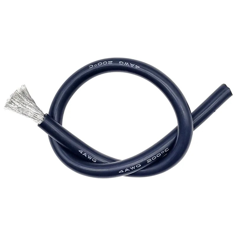 Cable eléctrico Silicona Flexible 8 AWG - negro