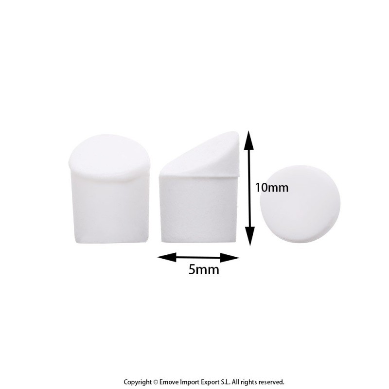 Gomas blancas para tornillos del guardabarro trasero para Xiaomi (3 unidades)