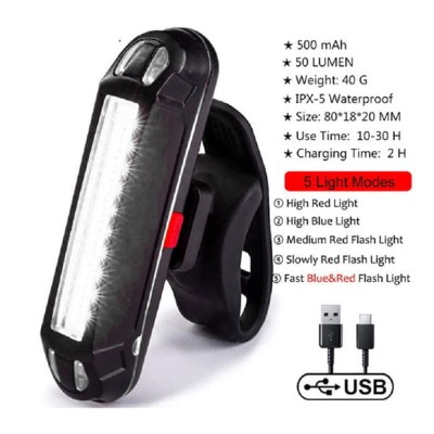 Luz LED delantera para Patinete y Bici Recargable - pa color: blanco
