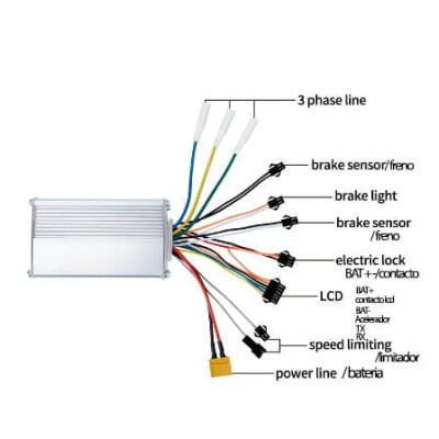 Controladora JP 60V 35A 1500W(single motor)