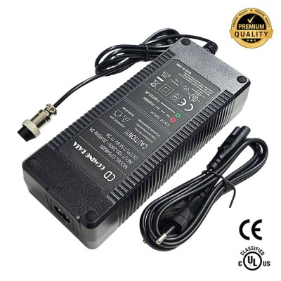 Cargador 48V (Salida 54,6V) 2A conector GX16 [Premium]