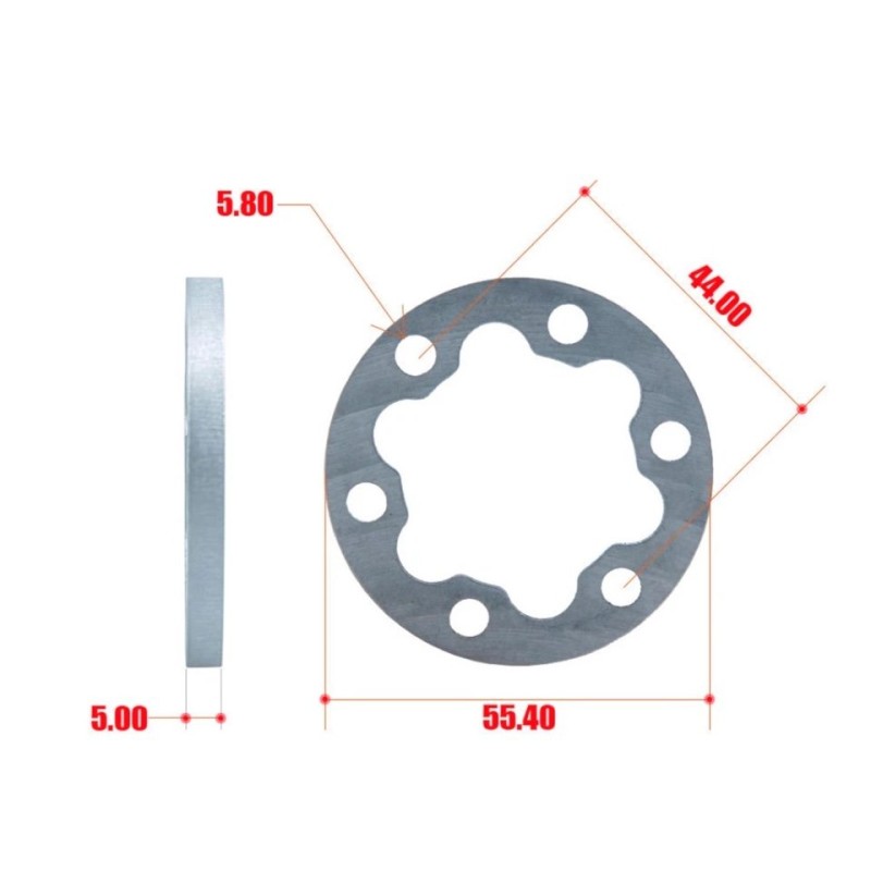 Separador de disco de freno para patinete eléctrico - 5 mm