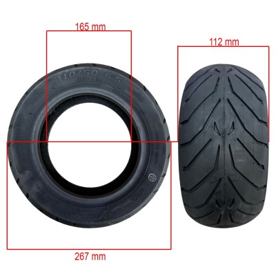 Rueda Cubierta 110/50-6,5 Tubeless [Xuancheng]