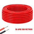 Cable eléctrico Silicona Flexible 10 AWG (Rojo) 100 Metros