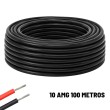 Cable eléctrico Silicona Flexible 10 AWG (Negro) 100 Metros