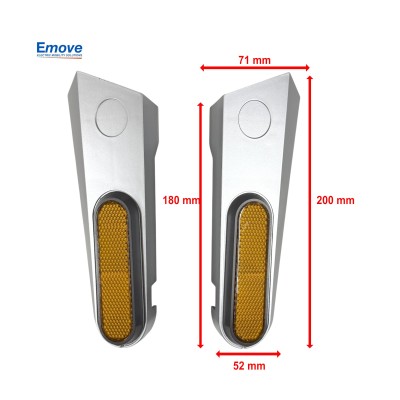 Tapa de rueda trasera c/tornillería para patinete Xiaomi MI5 Pro (izq-der)