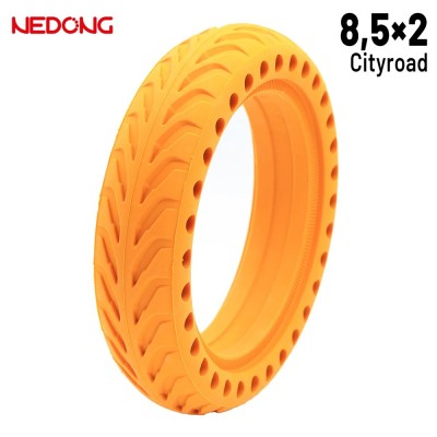 Rueda maciza 8,52 Agujereada AMARILLA Para Xiaomi [Nedong]