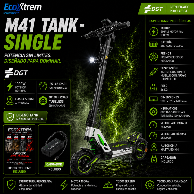 Ecoxtrem M41 Tank Single - Fluor Edition