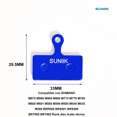 Pastilla de freno resina de disco hidráulico 1020 - Calidad premium [Suniik]