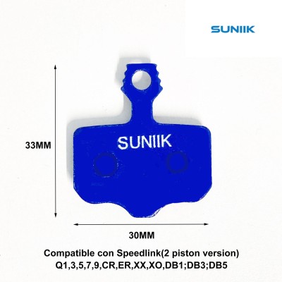 Pastilla de freno resina de disco hidráulico 1021 - Calidad premium [Suniik]