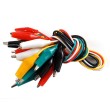 Cables pinzas cocodrilo 50 cm - 10 unidades