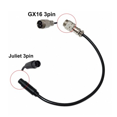 Cable convertidor GX16 a Juliet de 3 pines