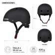Casco Urbano Regulable Talla L Color Negro