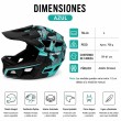 Casco Integral Talla L Color Azul Gris