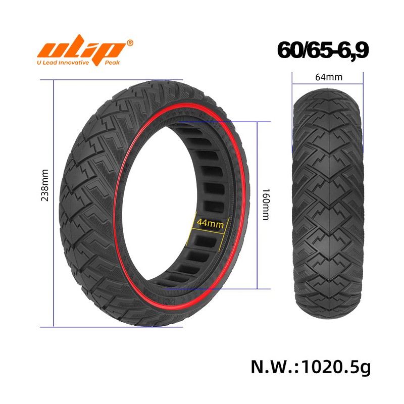 Rueda Maciza 60/65-6,9 Roja [Ulip]