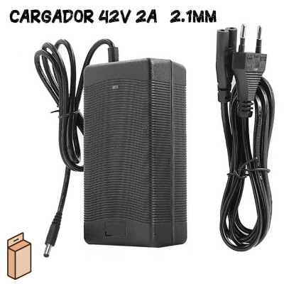 Cargador 42V-2A compatible con Cecotec Bongo Serie A (Conector DC 5.5 x 2.1MM)