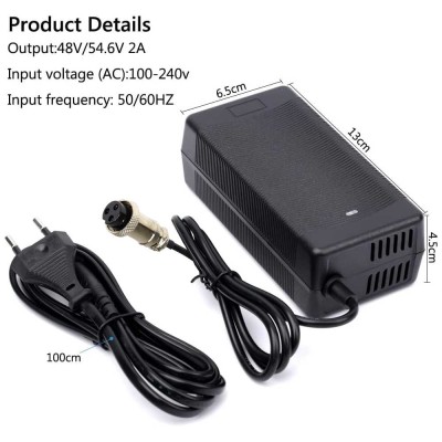 CARGADOR 54.6V-2A CONECTOR HEMBRA BASIC