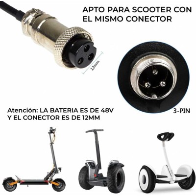 CARGADOR 54.6V-2A CONECTOR HEMBRA BASIC