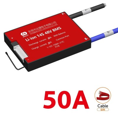 BMS DALY 14S 52V 50A Liion Batería Autobalanceo