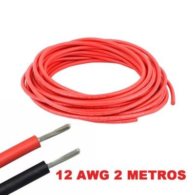 Cable eléctrico Silicona Flexible 12 AWG (Rojo)
