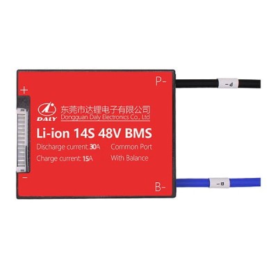 BMS DALY 14S 52V 30A Liion Batería Autobalanceo