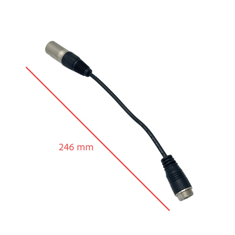 Cable convertidor GX16 a XLR de 4 pines