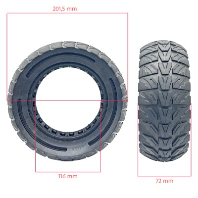 Rueda maciza 8,5×3 Para llanta de 134mm Todoterreno[CITYNEYE]